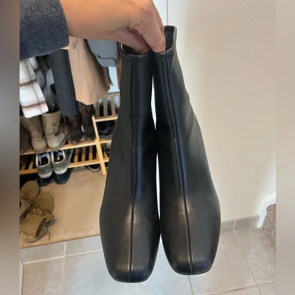 Target Black Leather Booties - Picture 2 of 2